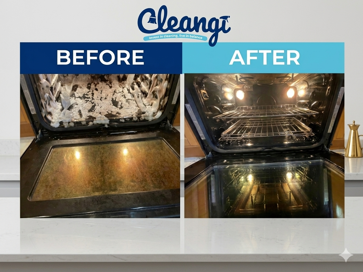 Oven before/after