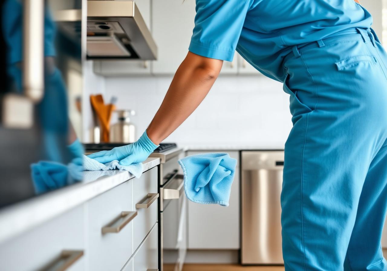 Professional deep cleaning in a Newark NJ home