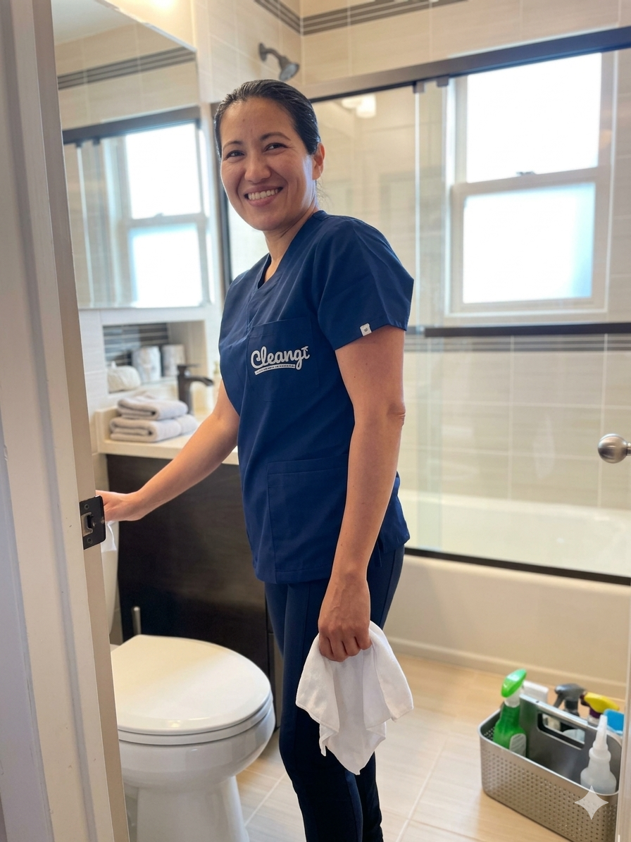 Clean bathroom